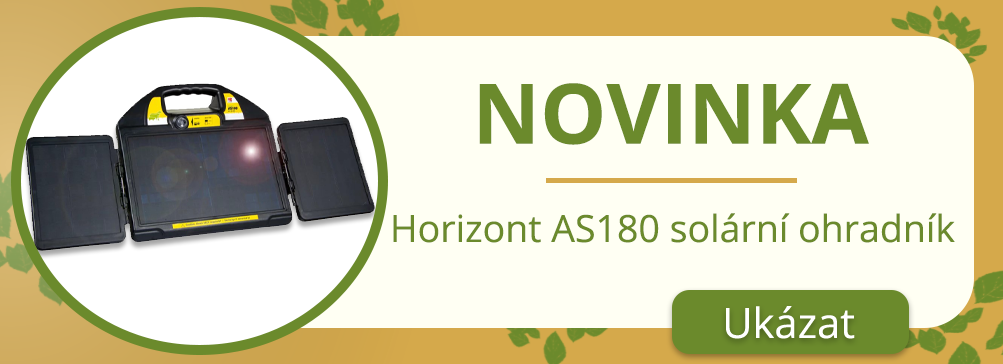 Horizon AS180 solární ohradník 24W kombinovaný zdroj napětí 12V, 1,8J