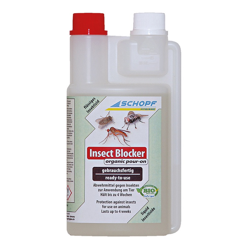 Insect Blocker organic BIO repelent a odpuzovač much, bodalek, pakomárce 500 ml pro skot