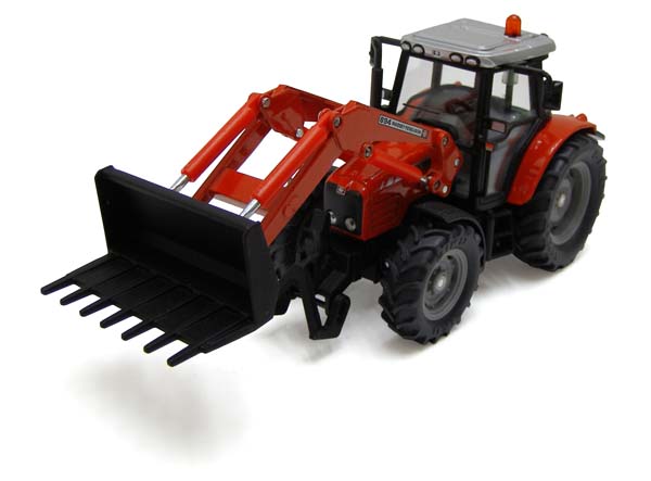 Siku - traktor Massey Ferguson 5455 s čelním nakladačem 1:32