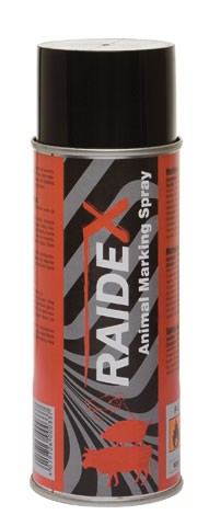 Značkovací sprej RAIDEX 400 ml červený k označování skotu, prasat a koz