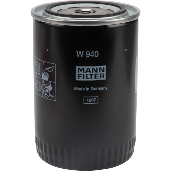 MANN FILTER W940 filtr motorového oleje vhodný pro Claas, Deutz-Fahr, Eicher, Fendt