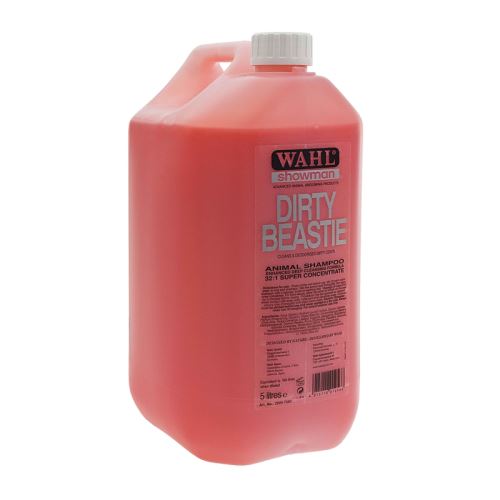 Šampón na psy WAHL Dirty Beastie koncentrát 32:1 s výtažky z broskve, hrušky a kiwi 5 l 