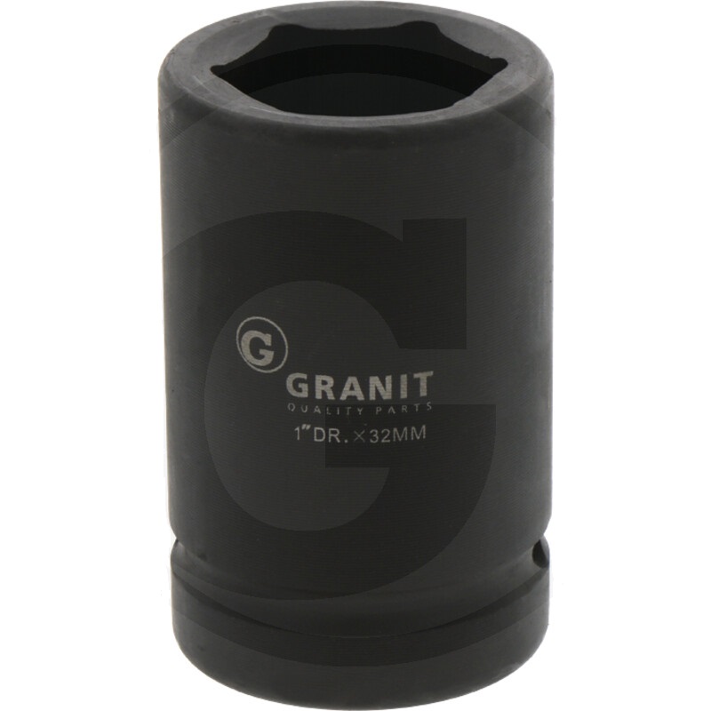 Nástrčný klíč 32 mm 1" šestihranný ořech Granit BLACK EDITION pro násobič momentu