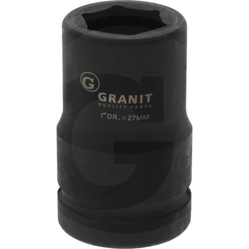 Nástrčný klíč 27 mm 1″ šestihranný ořech Granit BLACK EDITION pro násobič momentu