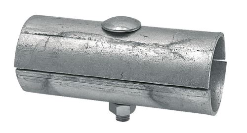 Stájová ocelová spojka dvojitá dvoudílná se šroubem průměr 48 mm