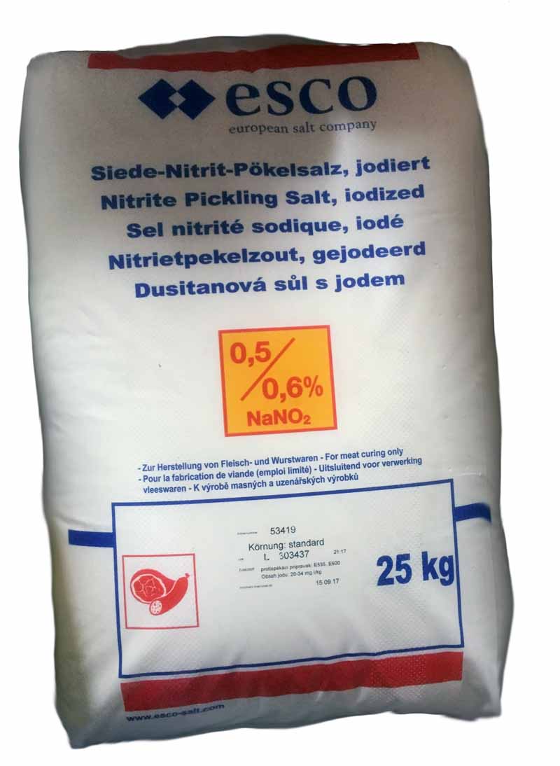 Řeznická sůl nakládací dusitanová ESCO 25 kg