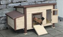 Zateplený dřevěný kurník pro slepice NoFrost pro 5 slepic s výhřevem 24V
