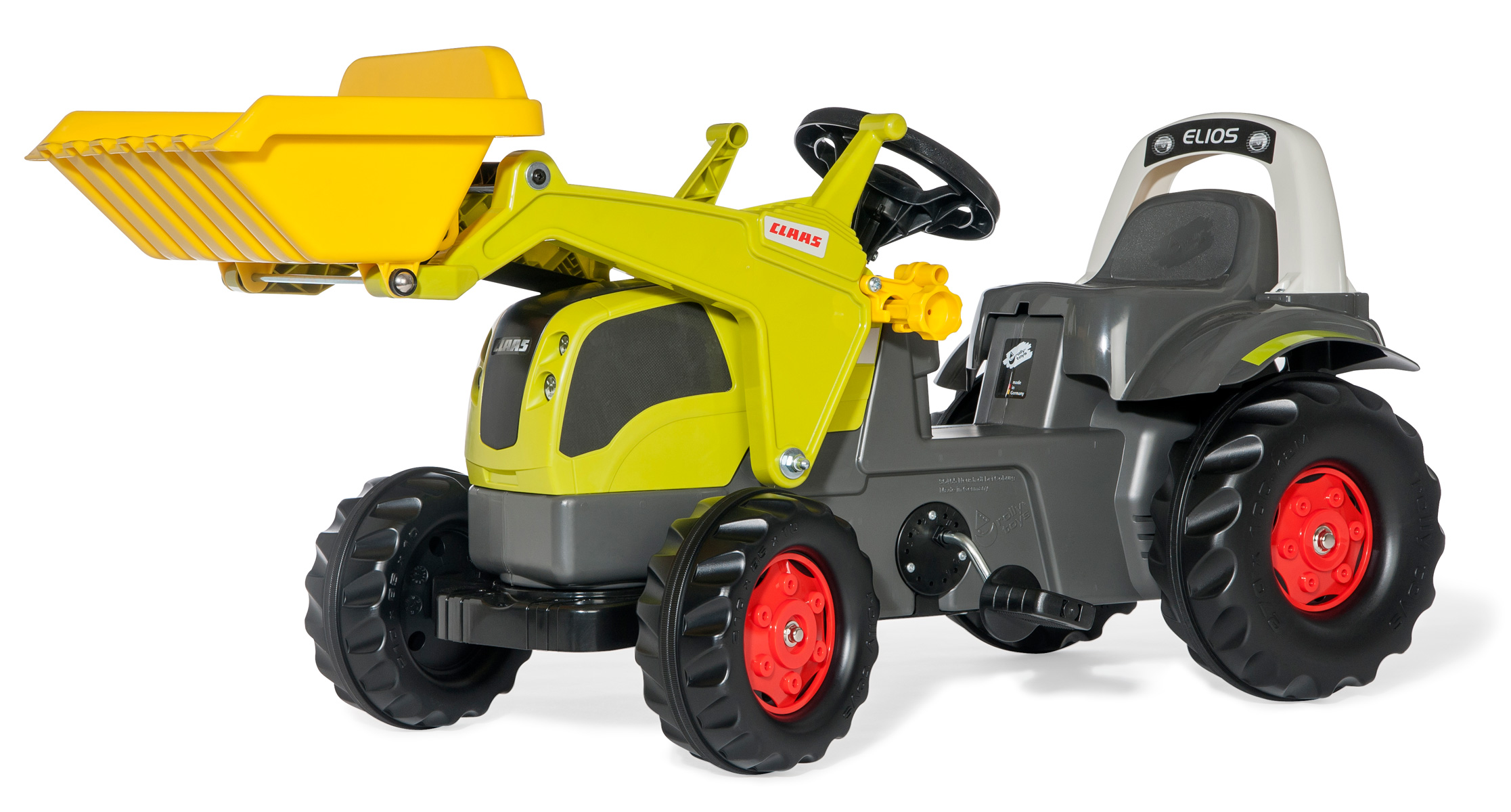 Rolly Toys - šlapací traktor s čelním nakladačem Claas Elios 230 Lader rollyKid