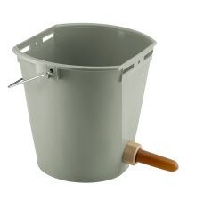 Napájecí kbelík s dudlíkem natural pro telata plastový 8 l