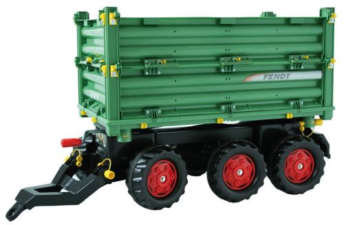 Rolly Toys - třístranný sklápěč Fendt za šlapací traktory a nakladače zelený
