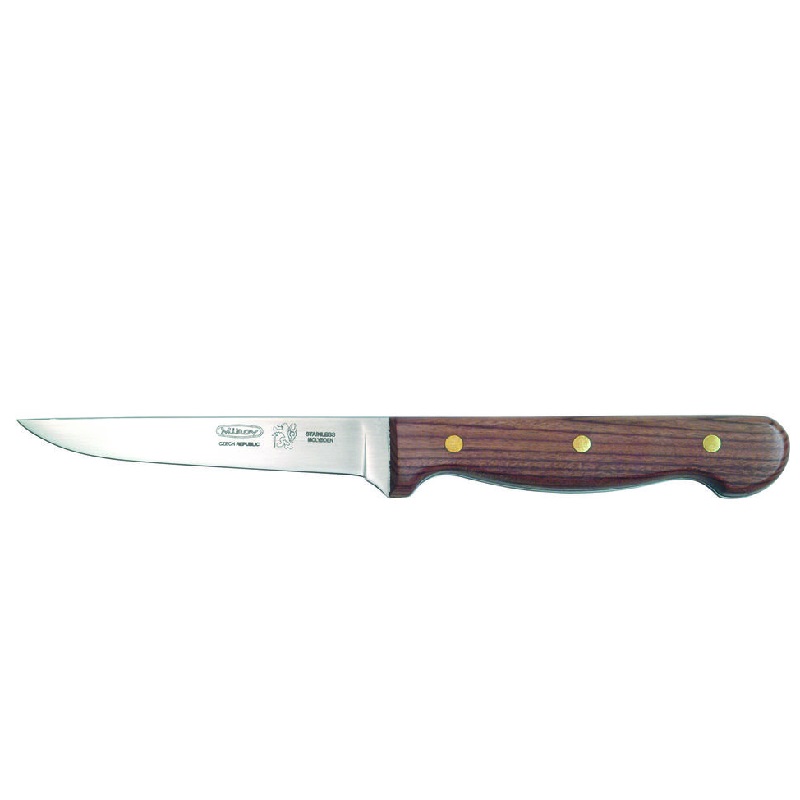 Řeznický vykosťovací nůž 12 cm LUX Profi rovný dřevěná střenka palisandr