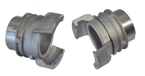 Hliníkové spojovací šroubení 60 mm s otočným zajištěním pro cisterny PASDELOU