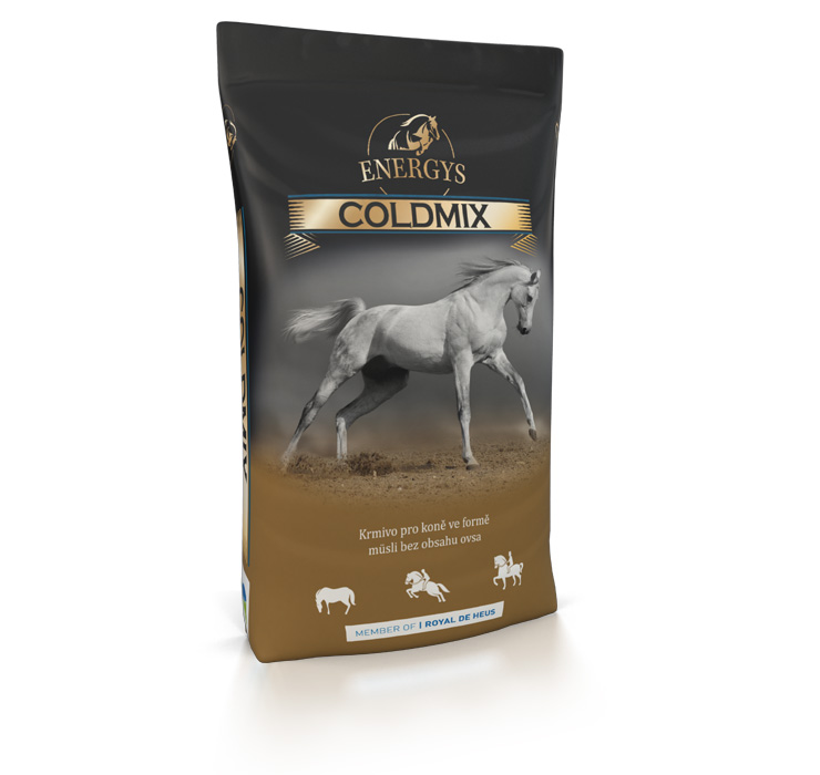 ENERGYS® Premium Coldmix 20 kg müsli bez ovsa pro koně, krmivo ve formě müsli