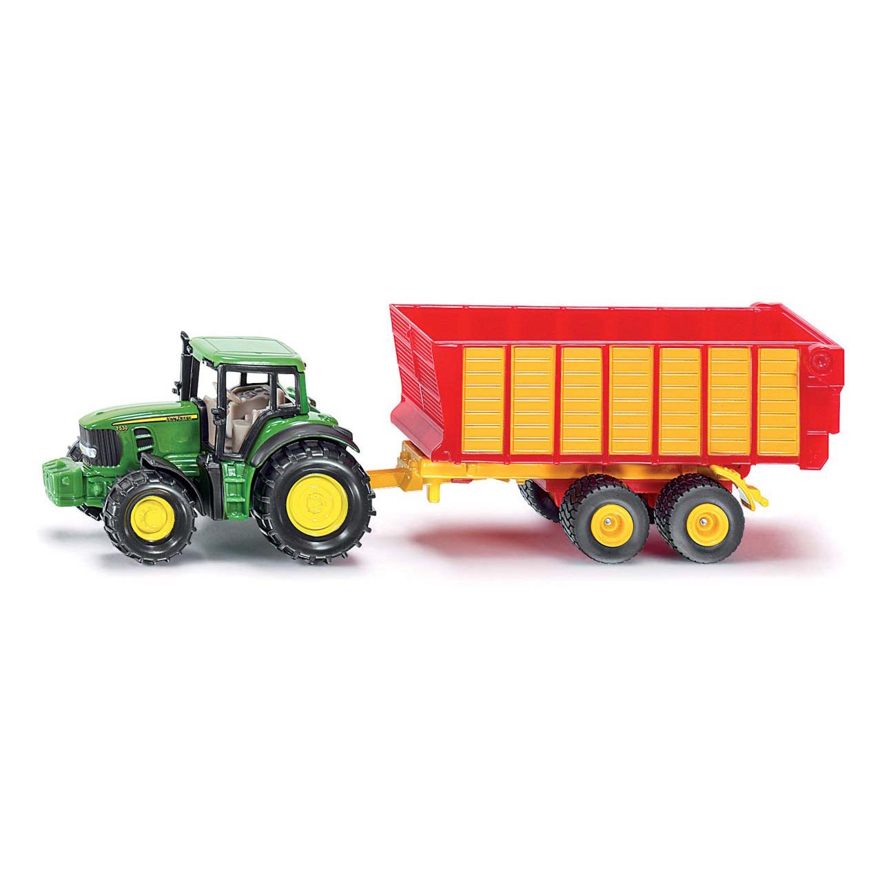 Siku – traktor John Deere se silážním vozem 1:87