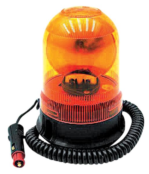 Oranžový výstražný maják magnetický 24 V na auto, traktor, zemědělské stroje