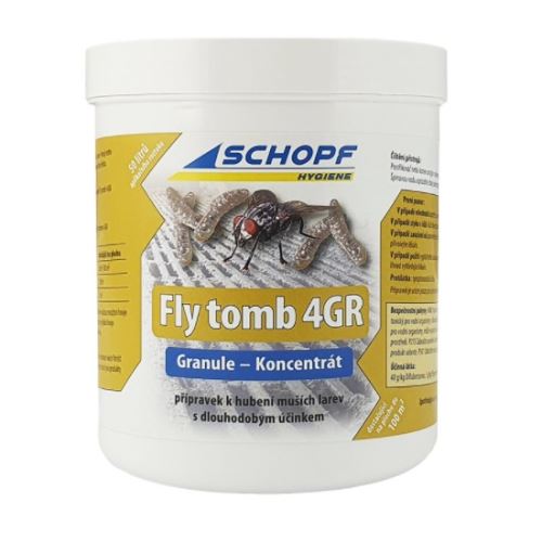 Insekticid Fly tomb 500g na larvy much - skončená expirace