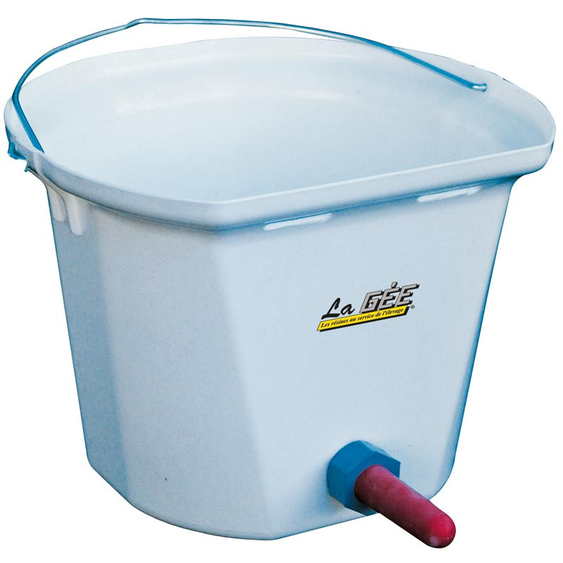 Napájecí kbelík pro telata La GÉE 17,5 l s dudlíkem bez držáku