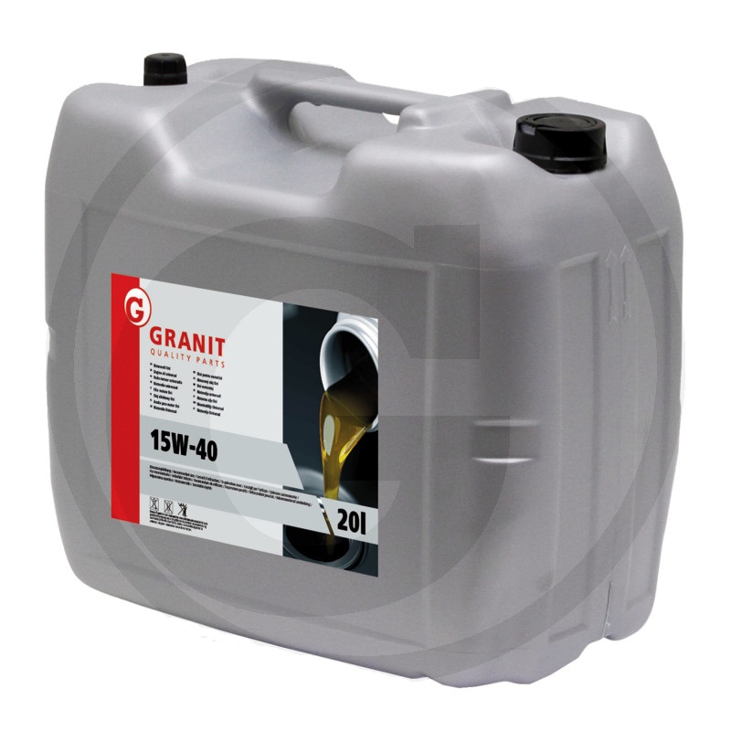 Motorový olej Granit SHPD SAE 15W-40 prémiový pro diselové motory 20 l