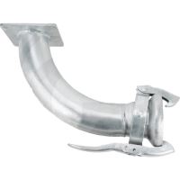 Perrot přírubové koleno 90° samice 6" / 159 mm rozteč děr 150 × 150 mm zinkované na fekál
