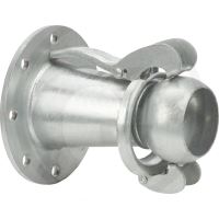 Bauer přírubová spojka samec 4" / 108 mm s kulatou přírubou PN 10 DN 150 na fekál
