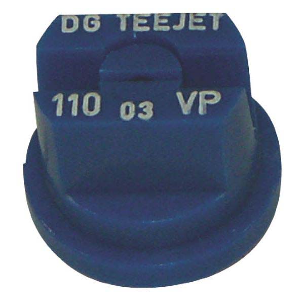 TeeJet DG rovnoměrná plochá postřikovací tryska 110° plastová modrá