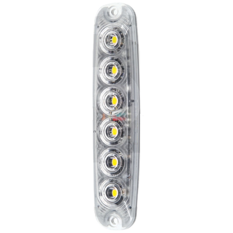 LED přední blikačka svislá vertikální 12V/24V 6 LED diod se žlutým světlem