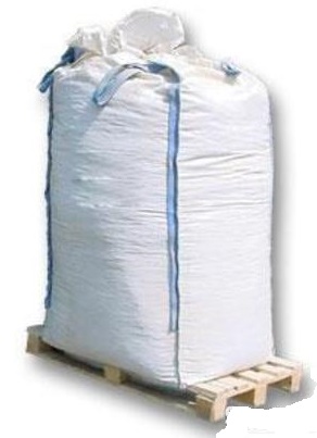 Velkoobjemový vak Big Bag 95 x 95 x 200 cm s vývodem a násypkou na 1250 kg
