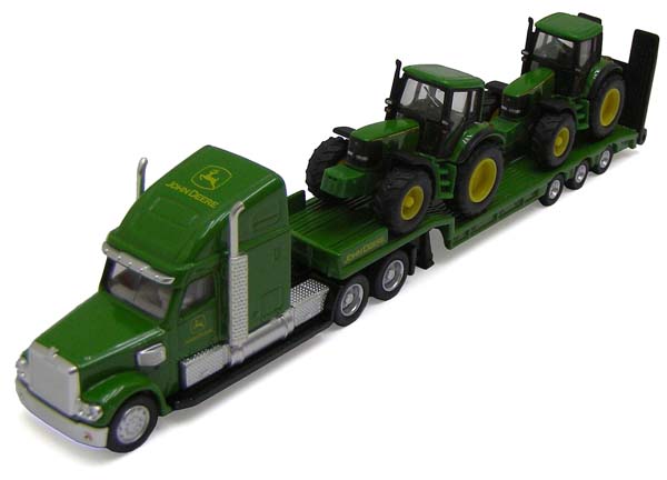Siku - podvalník se dvěma traktory John Deere 6920 1:87