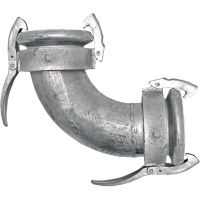 Perrot koleno 90° samice–samice 5" / 133 mm zinkované na fekál