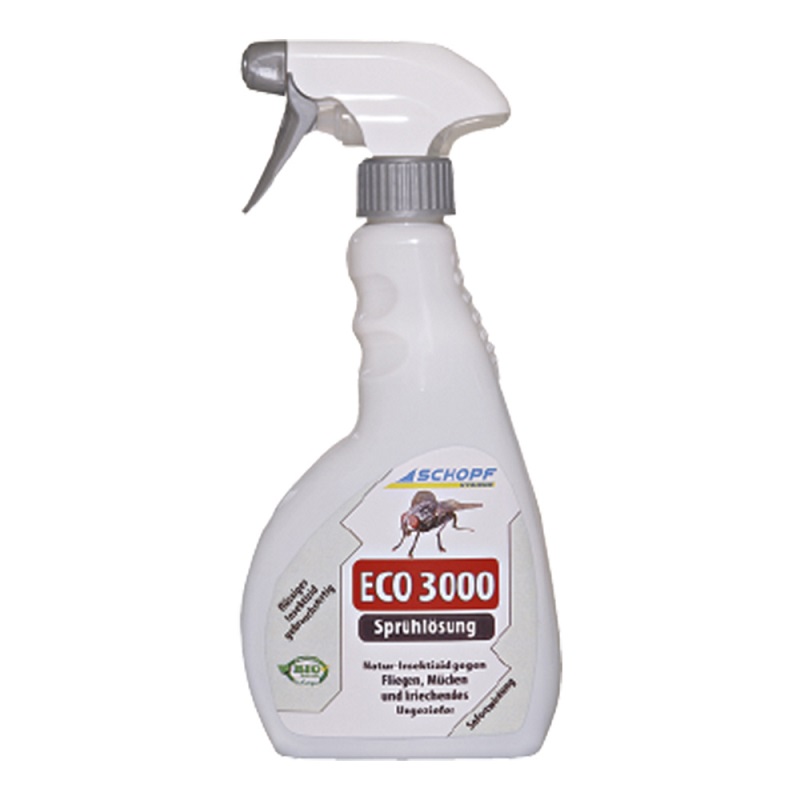 Schopf ECO 3000 BIO roztok s rozprašovačem k hubení much, komárů, ovádů, lezoucího hmyzu