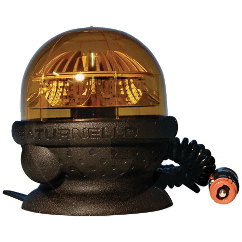 LED maják CEA Saturnello oranžový výstražný 12V/24V 9W s magnetickou patou