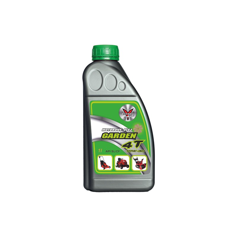 Celoroční motorový olej Garden 4T, 10W/30, 1 l CleanFox pro zahradní sekačky, sněžné frézy