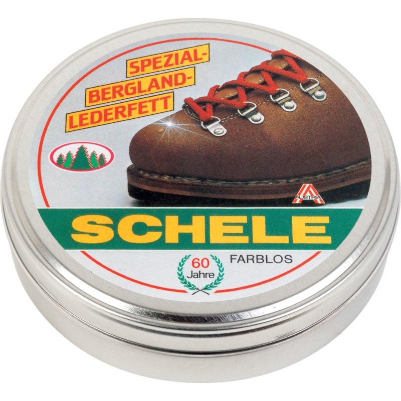 Přírodní krém na kůži, kožené boty, balzám s včelím voskem SCHELE Bergland bezbarvý 240 ml
