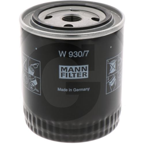 MANN FILTER W930/7 filtr motorového oleje vhodný pro Case IH