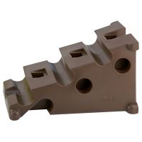 Velká základna pro plastový překážkový stojan na kavalety pro koně La Gée hnědá