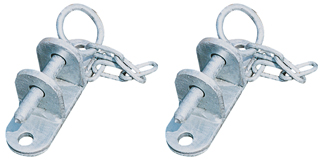 Nástěnný držák Cosnet pro krční fixace a boční stěny k našroubování 2 ks s řetězy a kolíky