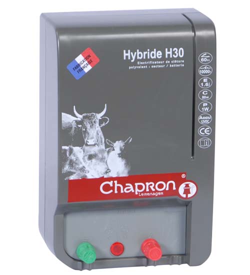 Chapron HYBRIDE H30 kombinovaný zdroj napětí pro elektrický ohradník 12V/230V, 2,3J