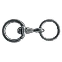 Obrtlík otočný s kroužkem síla 8 mm pro řetězy, vazáky, vodítka, řemeny, lesklý