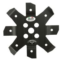 Žací nůž na křovinořez 8 zubů šířka řezu 255 mm otvor 25 mm tloušťka 3 mm na trávu JOANS