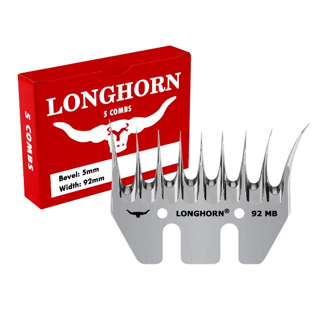 Longhorn Alpaca široký spodní nůž na stříhání alpak MB 5/92 mm počet zubů 9