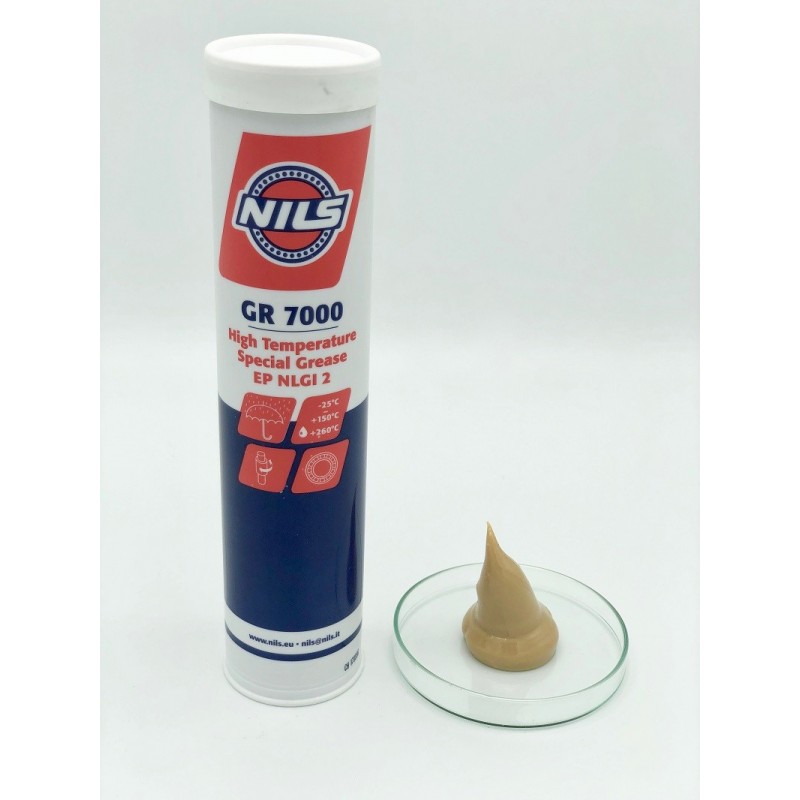 NILS GR 7000 EP2 plastické lithiové mazivo teflonová vazelína PTFE na ložiska kartuše 400g