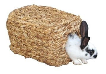 Domek splétaná tráva pro králíky a hlodavce – rozměry 26 x 17 x 15 cm