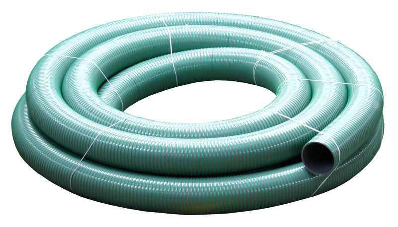 PVC spirálová a tlaková hadice pro fekální vozy vnitřní průměr 200 mm (8″) délka 3 m