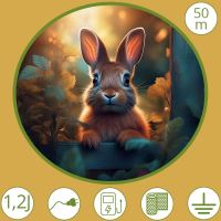 Sada na elektrický ohradník pro králíky s použitím králičí sítě 50 m Sada na elektrický ohradník pro králíky s použitím králičí sítě 50 m