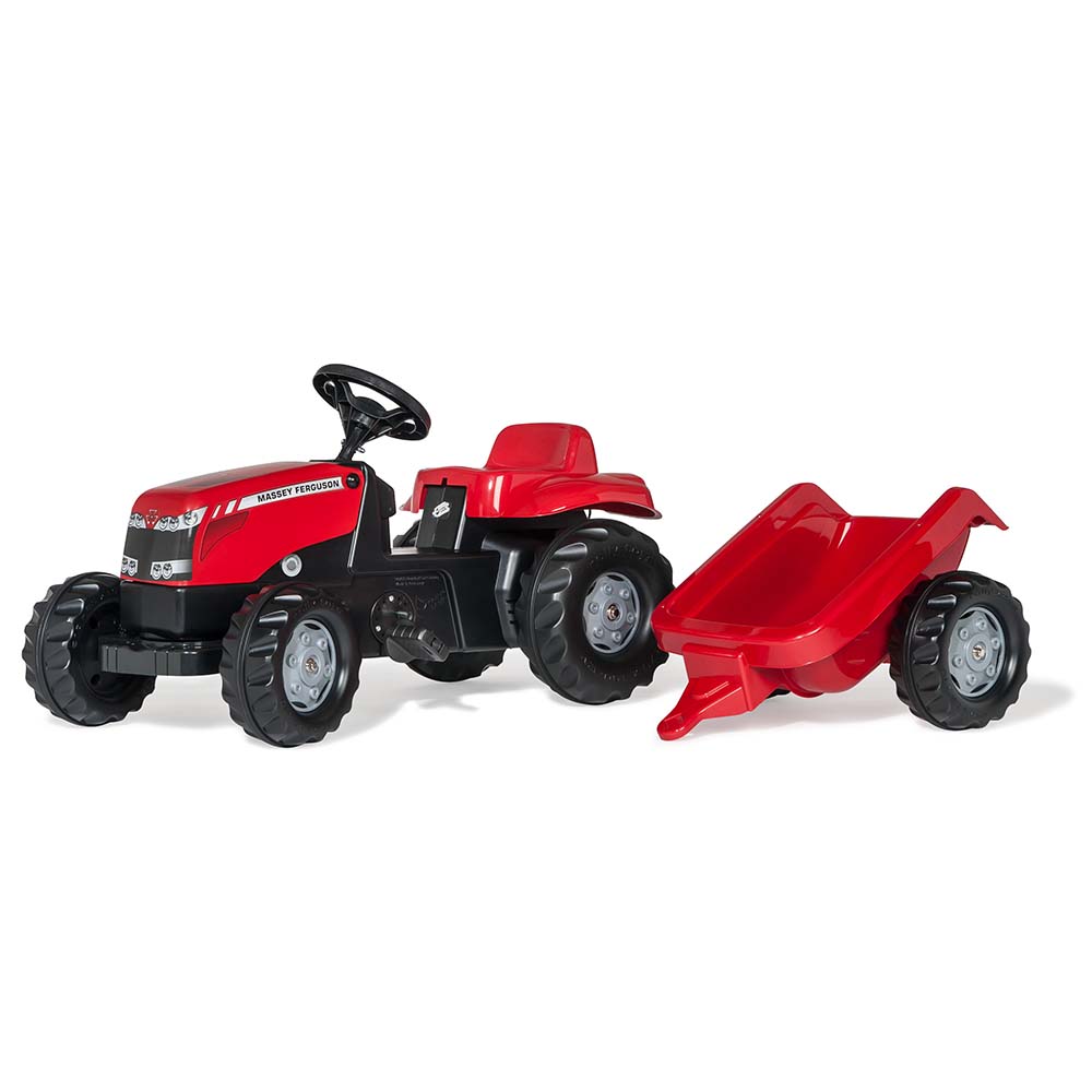 Rolly Toys - šlapací traktor Massey Ferguson s vozíkem modelová řada Rolly Kid
