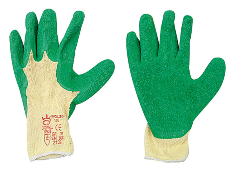 Lesnické rukavice latexové velikost 10