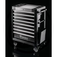 Dílenský vozík s nářadím 243 ks DYNAMIC Technic Granit BLACK EDITION pojízdný 7 zásuvek