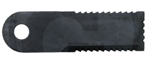 Nůž do drtiče slámy Rasspe ozubený 3 strany pro Biso, Case, JD, MF, NH tloušťka 4 mm