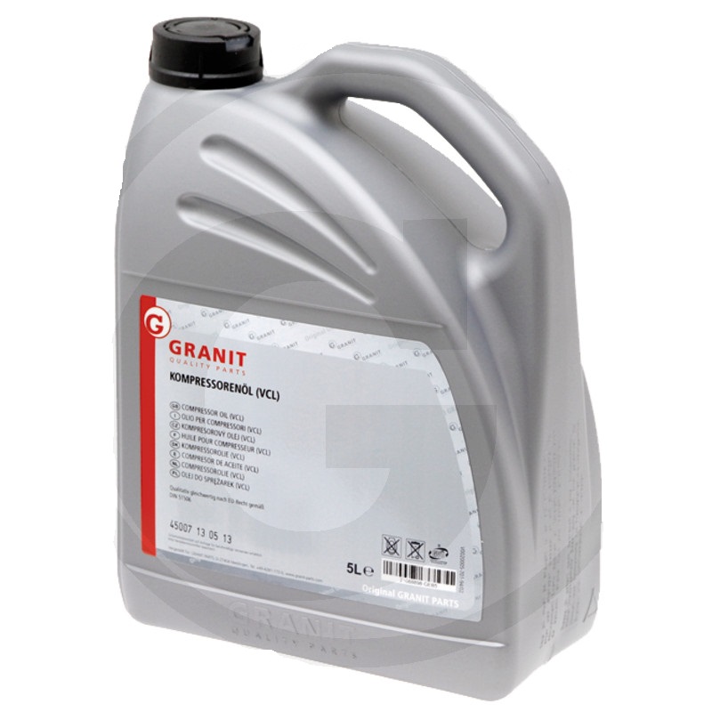 Kompresorový olej Granit VCL 100 DIN 51 506 pro kejdové kompresory 5 l