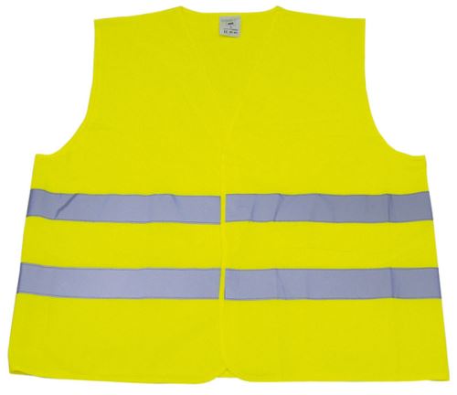 Reflexní vesta žlutá do auta i na koně